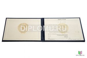 Диплом техникума СССР до 1996 года